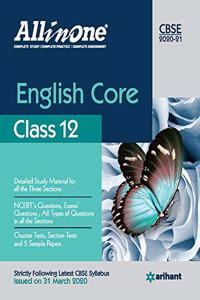 CBSE All In One English Core Class 12 for 2021 Exam