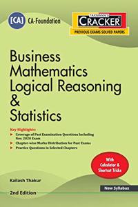 Taxmann's CRACKER - Business Mathematics Logical Reasoning & Statistics | CA-Foundation - New Syllabus | 2nd Edition | January 2021