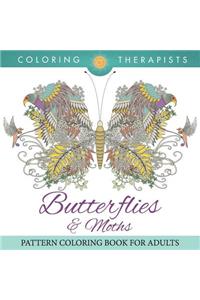 Butterflies & Moths Pattern Coloring Book For Adults