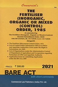 THE FERTILISER ( INORGANIC, ORGANIC OR MIXED ) CONTROL, ORDER, 1985