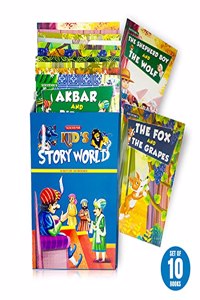 Souvenir' English Story World book for kids (A Set of 10 Moral Story Books)||160 Total Pages | Illustrated Stories ,Story books for kids 3 years old