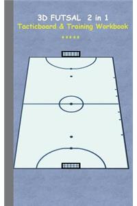 3D Futsal 2 in 1 Tacticboard and Training Book