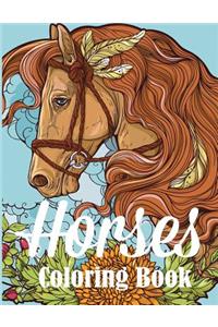 Horses Coloring Book