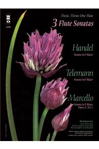 3 Flute Sonatas: Handel, Telemann, Marcello [With CD (Audio)]