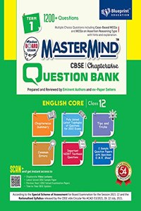 Master Mind CBSE Question Bank - English Core Class 12 |Term 1 |For Session 2021-2022 (Objective Format as per the Latest Examination Pattern) for CBSE Board