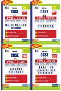 Shivdas CBSE Past 7 Years Solved Board Papers and Sample Papers Combo Pack for Class 10 Mathematics (STANDARD) Science Social Science English Language ... (As per 2021 CBSE Reduced Syllabus)