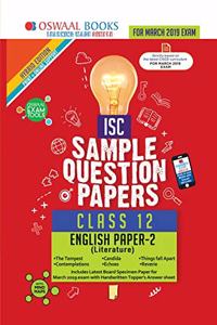 Oswaal ISC Sample Question Papers Class 12 English Papers 2 Literature (For 2019 Exam) Old Edition