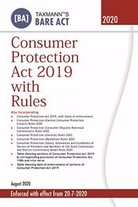 Taxmann's Consumer Protection Act 2019 with Rules - Enforced with effect from 20-7-2020-Updated till 20th July 2020 (Bare Act) (August 2020 Edition)