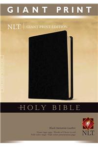 Giant Print Bible-NLT: New Living Translation, Black, Imitation Leather, Classic Text Edition, Giant Print