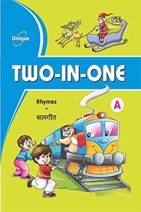 UNIQUE TWO IN ONE - A - Book to Learn English and Hindi Rhymes, Poems, Baal Geet for 2-5 year old children