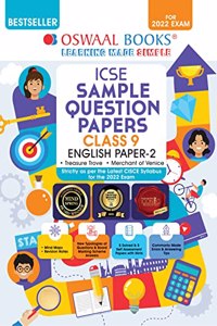 Oswaal ICSE Sample Question Papers Class 9 English Paper 2 Literature Book (For 2022 Exam)