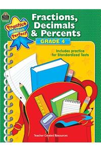 Fractions, Decimals & Percents Grade 4