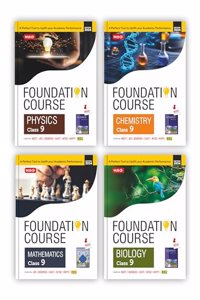 MTG Foundation Course Class 9 Physics, Chemistry, Mathematics & Biology Book (Set of 4) For IIT JEE, NEET, NSO Olympiad, NTSE, NVS, KVPY & Boards Exam | Based on NCERT Latest Pattern 2024-25