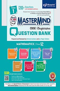 Master Mind CBSE Question Bank - Mathematics Class 12 |Term 1 |For Session 2021-2022 (Objective Format as per the Latest Examination Pattern) for CBSE Board