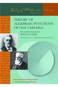 Theory of Algebraic Functions of One Variable