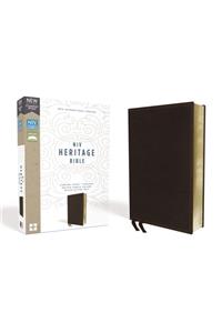 NIV, Heritage Bible, Deluxe Single-Column, Imitation Leather, Brown, Comfort Print