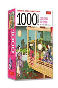 Viewing the Moon Japanese Garden- 1000 Piece Jigsaw Puzzle