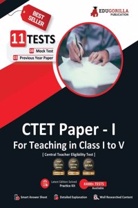 CTET Paper 1 Book 2023: Primary Teachers Class 1-5 (English Edition) - 8 Full Length Mock Tests and 3 Previous Year Papers (1600 Solved Questions) with Free Access to Onlin