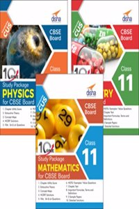 Combo 10 in One Study Package for CBSE Physics, Chemistry & Mathematics Class 11 with 9 Sample Papers