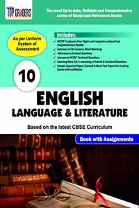 Top Graders CBSE Class 10 English Language & Literature Study Guide and Reference Book Based on NCERT Textbook