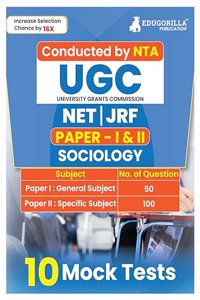 NTA UGC NET/JRF Sociology Book 2023: Paper I and II (English Edition) - 10 Full Length Mock Tests (1500 Solved Questions) with Free Access to Online Tests