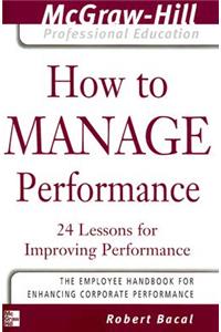 How to Manage Performance