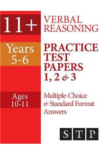 11+ Verbal Reasoning Practice Test Papers 1, 2 & 3