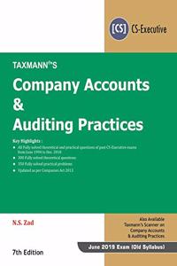 Company Accounts & Auditing Practices (CS-Executive) (June 2019 Exam-Old Syllabus) (7th Edition, January 2019)