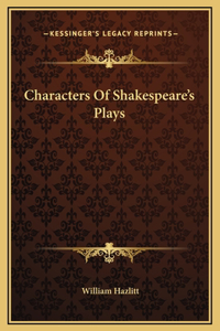 Characters Of Shakespeare's Plays