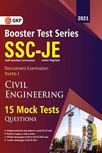 SSC 2021: Booster Test Series - JE Paper 1 - Civil Engineering - 15 Mock Tests (includes 2019-2020 papers)