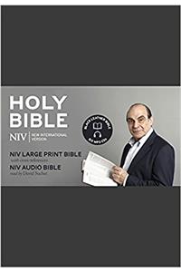 NIV David Suchet Audio and Large Print Leather Bible Gift Edition