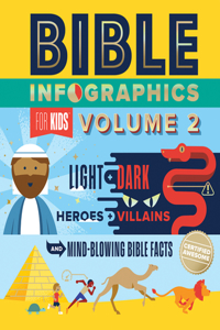 Bible Infographics for Kids Volume 2: Light and Dark, Heroes and Villains, and Mind-Blowing Bible Facts