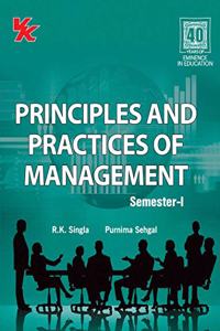 Principles And Practices Of Management B.Com. 1St Year Semester-I Punjab University (2020-21) Examination