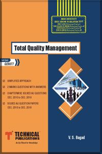 Total Quality Management for BE Anna University R-17 CBCS (V-ECE - GE8077) & R-13 (VII-Mech. ,CSE,IT,EEE,Civil- GE6757)