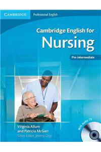 Cambridge English for Nursing Pre-intermediate Student's Book with Audio CD