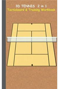 3D Tennis Tacticboard and Training Workbook