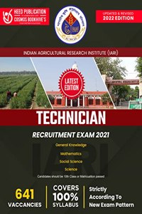 Indian Agriculture Research Institute (IARI) - Technician Recruitment Exam 2021