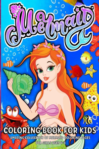 Mermaid Coloring Book for Girls Ages 4-8