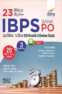 23 Practice Sets for IBPS Bank PO Prarhambhik Pariksha 2019 with 3 Online Tests (Hindi)