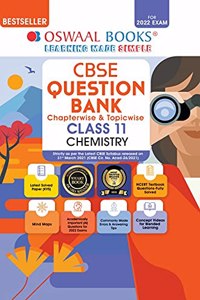Oswaal CBSE Question Bank Class 11 Chemistry Book Chapterwise & Topicwise (For 2022 Exam)