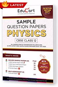 Educart CBSE Class 12 Physics Sample Question Papers For 2021 (reduced syllabus for Term 1 and 2) (old pattern)