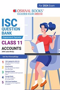 Oswaal ISC Question Bank Class 11 Accounts Book (2024 Exam)