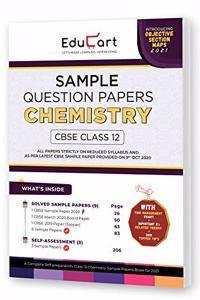 Educart CBSE Class 12 Chemistry Sample Question Papers For 2021 (reduced syllabus for Term 1 and 2) (old pattern)