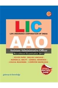 LIC AAO Recruitment Examination 2013