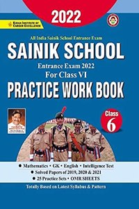 Sainik School Entrance Exam 2022 Class VI Practice Work Book(English Medium)(3441)