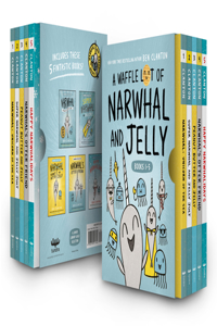 Waffle Lot of Narwhal and Jelly (Hardcover Books 1-5)