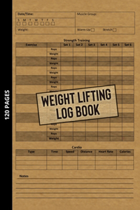 Weight Lifting Log Book