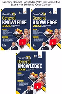 Rapidfire General Knowledge 2023 for Competitive Exams 5th Edition (3 Copy Combo)