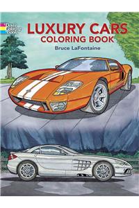 Luxury Cars Coloring Book