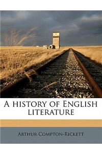 A history of English literature